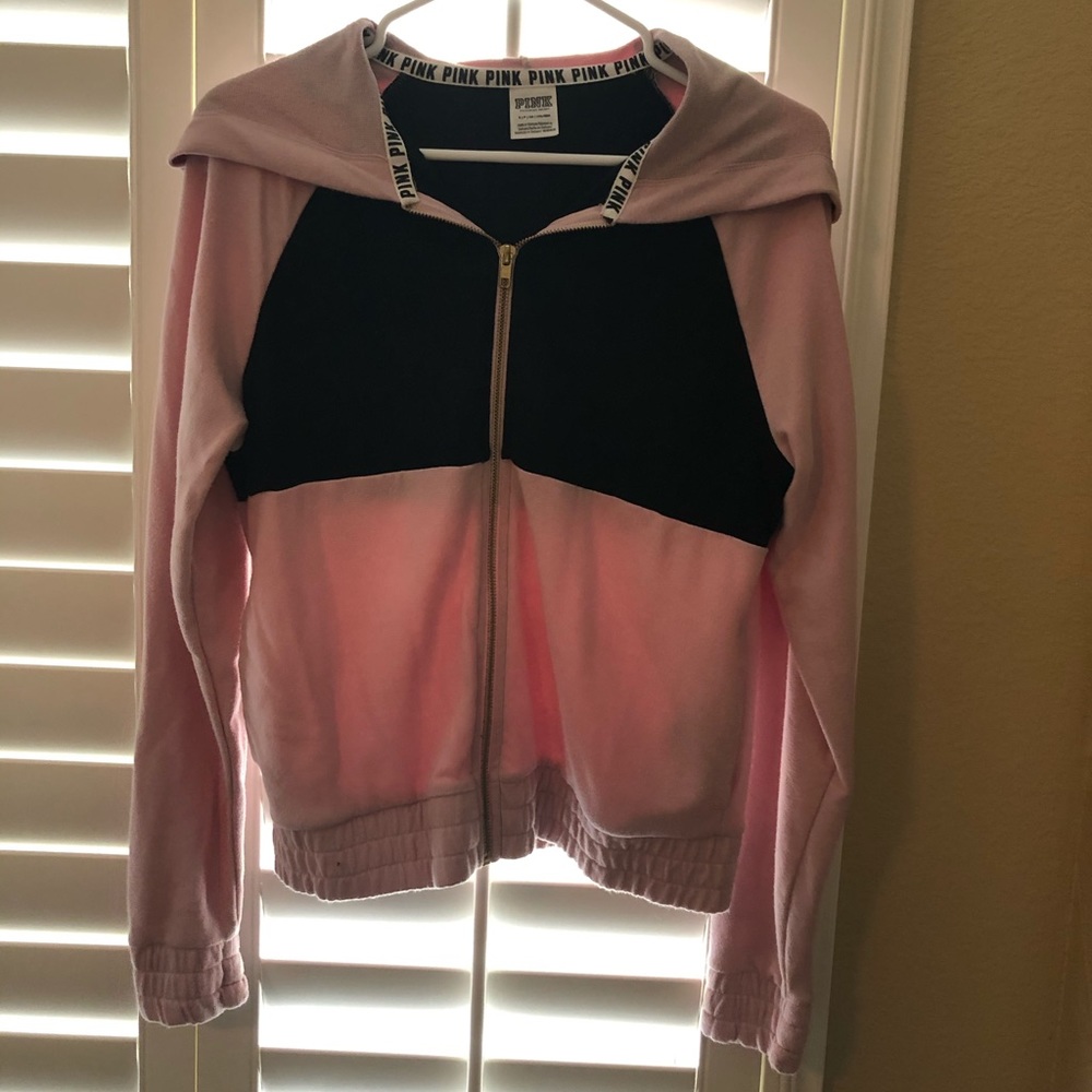 Pink and black Victoria Secret PINK hoodie
